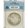 Image 1 : 1878 7/8TF $1 Strong MS64 ANACS. VAM-41A. NGC Cens