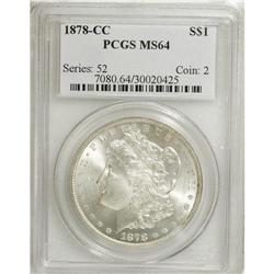 1878-CC $1 MS64 PCGS. PCGS Population (4821/1571).
