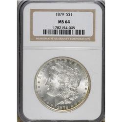 1879 $1 MS64 NGC. NGC Census: (3055/583). PCGS Pop