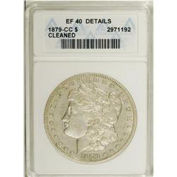 1879-CC $1 --Cleaned--ANACS. XF40 Details. NGC Cens