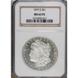 1879-S $1 MS63 Prooflike NGC. NGC Census: (1308/63