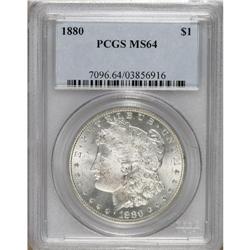 1880 $1 MS64 PCGS. PCGS Population (2838/809). NGC