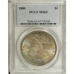 1880 $1 MS65 PCGS. PCGS Population (734/75). NGC C