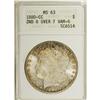 Image 1 : 1880-CC $1 8 Over Low 7 MS63 ANACS. Vam-6. NGC Cen