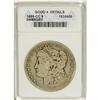 Image 1 : 1889-CC $1 --Damaged--ANACS. Good 4 Details. NGC Ce