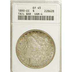 1890-CC $1 Tail Bar XF45 ANACS. Vam-4. NGC Census: