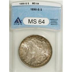 1890-S $1 MS64 ANACS. NGC Census: (3442/636). PCGS