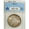 Image 1 : 1890-S $1 MS64 ANACS. NGC Census: (3442/636). PCGS