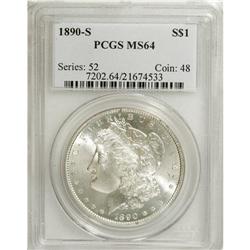 1890-S $1 MS64 PCGS. PCGS Population (2222/640). N