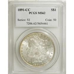 1891-CC $1 MS62 PCGS. PCGS Population (2088/6494).