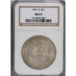 1891-O $1 MS63 NGC. NGC Census: (2326/1668). PCGS