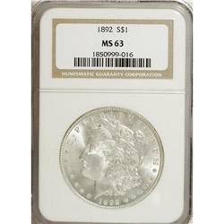1892 $1 MS63 NGC. NGC Census: (1654/1436). PCGS Po