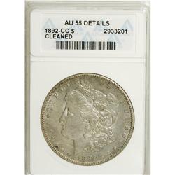 1892-CC $1 --Cleaned--ANACS. AU55 Details. NGC Cens