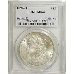 1892-O $1 MS64 PCGS. PCGS Population (1327/130). N