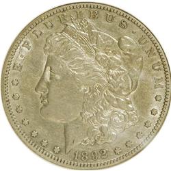 1892-S $1 XF45 NGC. NGC Census: (1410/1580). PCGS