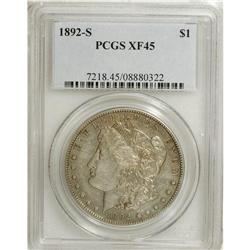1892-S $1 XF45 PCGS. PCGS Population (556/646). NG