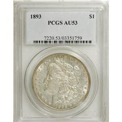 1893 $1 AU53 PCGS. PCGS Population (93/3226). NGC