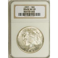 1921 $1 MS65 NGC. NGC Census: (879/90). PCGS Popul