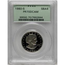 1980-S SBA$ PR70 Deep Cameo PCGS. PCGS Population