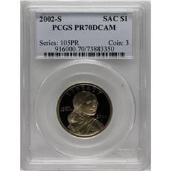 2002-S SAC$1 PR70 Deep Cameo PCGS. PCGS Population