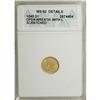 Image 1 : 1849 G$1 Open Wreath--Scratched--ANACS. MS60 Details