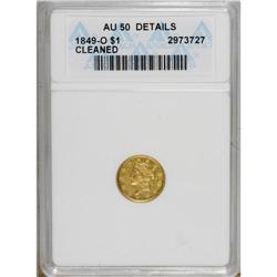 1849-O G$1 AU50 ANACS. NGC Census: (26/920). PCGS Popu