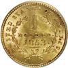 Image 2 : 1853 G$1 MS63 PCGS. PCGS Population (772/599). NGC Cen