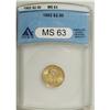 Image 1 : 1902 $2 1/2 MS63 ANACS. NGC Census: (980/1830). PC