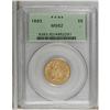 Image 1 : 1893 $5 MS62 PCGS. PCGS Population (883/738). NGC