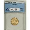 1904 $5 AU58 ANACS. NGC Census: (214/5008). PCGS P