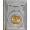 Image 1 : 1883 $10 MS62 PCGS. PCGS Population (236/73). NGC