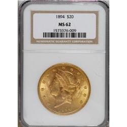 1894 $20 MS62 NGC. NGC Census: (4082/1207). PCGS P