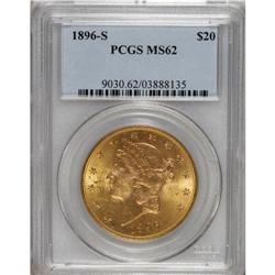 1896-S $20 MS62 PCGS. PCGS Population (1846/943).