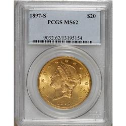 1897-S $20 MS62 PCGS. PCGS Population (2730/1551).