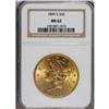 Image 1 : 1899-S $20 MS62 NGC. NGC Census: (5134/2576). PCGS