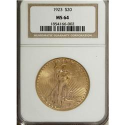1923 $20 MS64 NGC. NGC Census: (3642/228). PCGS Po