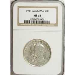 1921 50C Alabama MS62 NGC. NGC Census: (104/1351).