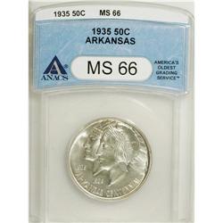 1935 50C Arkansas MS66 ANACS. NGC Census: (118/8).