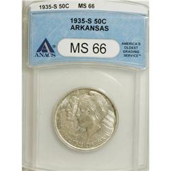 1935-S 50C Arkansas MS66 ANACS. NGC Census: (166/2