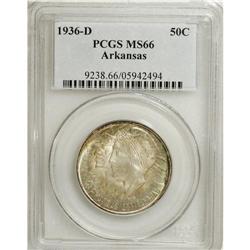 1936-D 50C Arkansas MS66 PCGS. PCGS Population (17