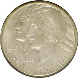 1938-D 50C Arkansas MS64 NGC. NGC Census: (372/430). P