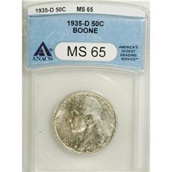 1935-D 50C Boone MS65 ANACS. NGC Census: (412/156)