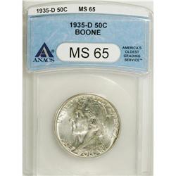 1935-D 50C Boone MS65 ANACS. NGC Census: (412/156)