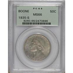 1935-S 50C Boone MS66 PCGS. PCGS Population (168/1