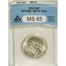 1935/34 50C Boone MS65 ANACS. NGC Census: (926/522