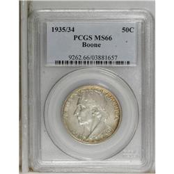 1935/34 50C Boone MS66 PCGS. PCGS Population (208/