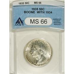 1935/34 50C Boone MS66 ANACS. NGC Census: (444/78)