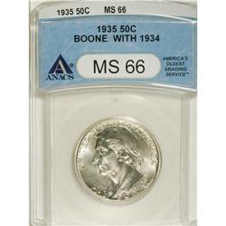 1935/34 50C Boone MS66 ANACS. NGC Census: (444/78)