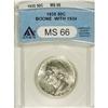 Image 1 : 1935/34 50C Boone MS66 ANACS. NGC Census: (444/78)