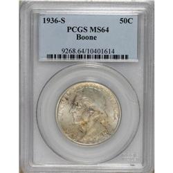 1936-S 50C Boone MS64 PCGS. PCGS Population (320/6